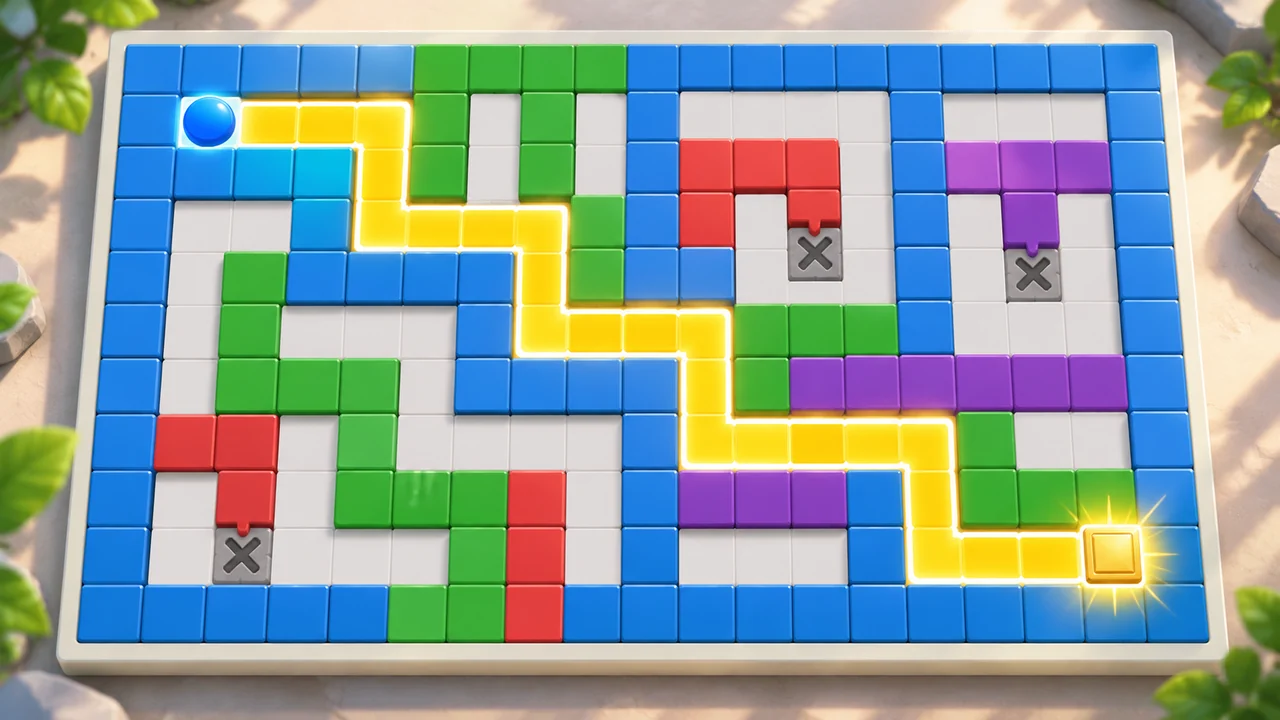 A Clear Method for Solving Color Maze Puzzles image